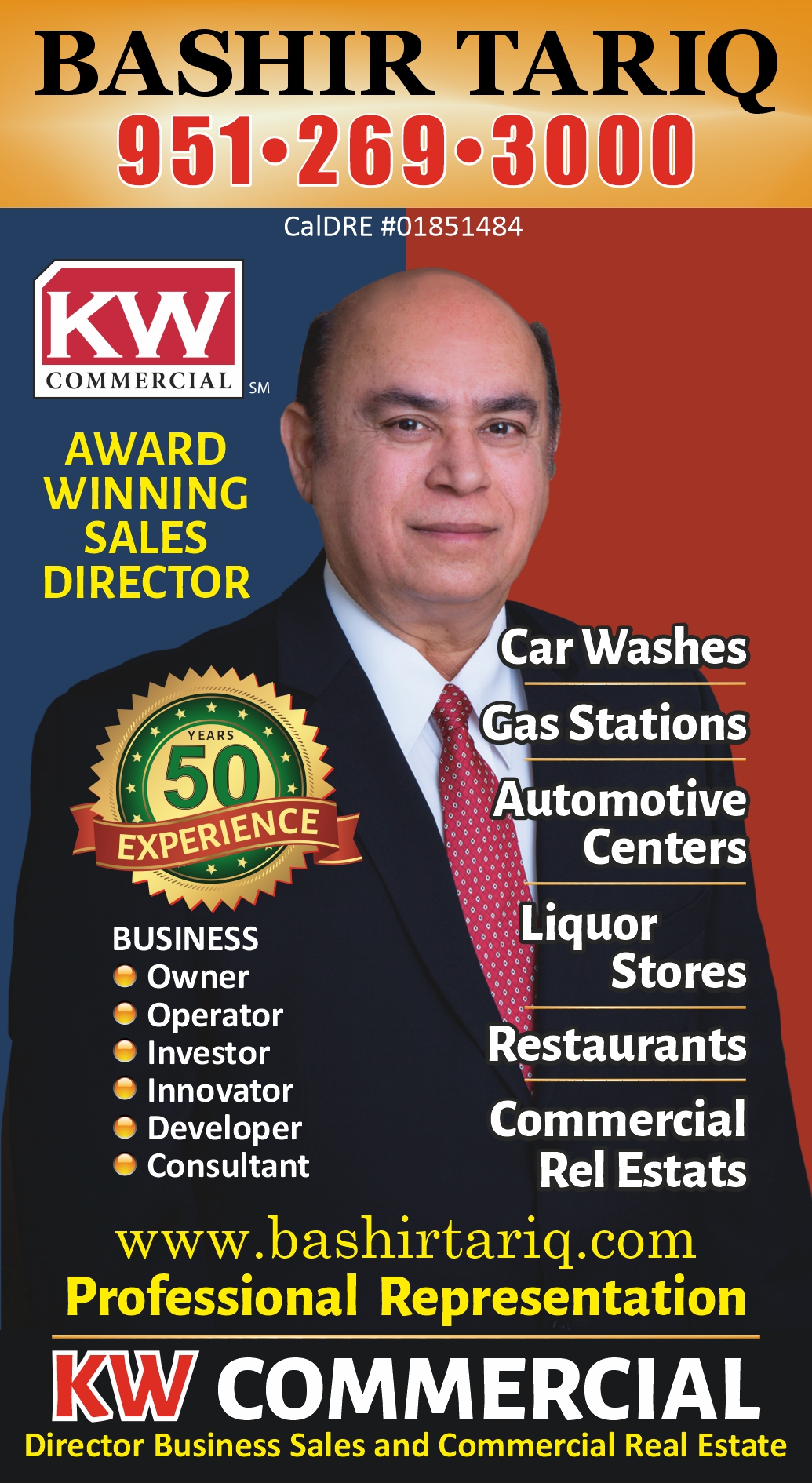 Bashir Tariq- Director Business Sales and Commercial Real Estate